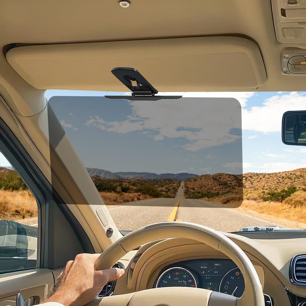 Polarized Sun Visor Extender for Car Visor Extender Sun Blocker Visor Attachment Sunvisor Extension for Car UV400 Grade Block Glare UV Stray Ray