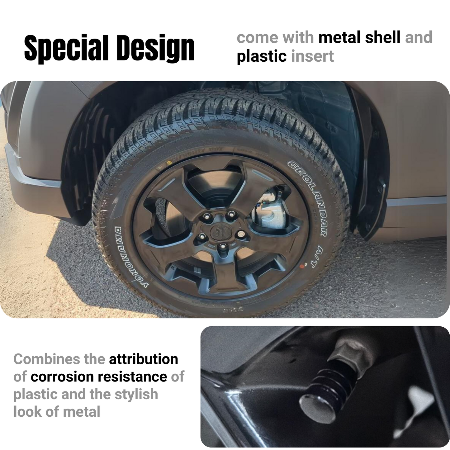 Tire Valve Stem Caps Cover – 4 Pack